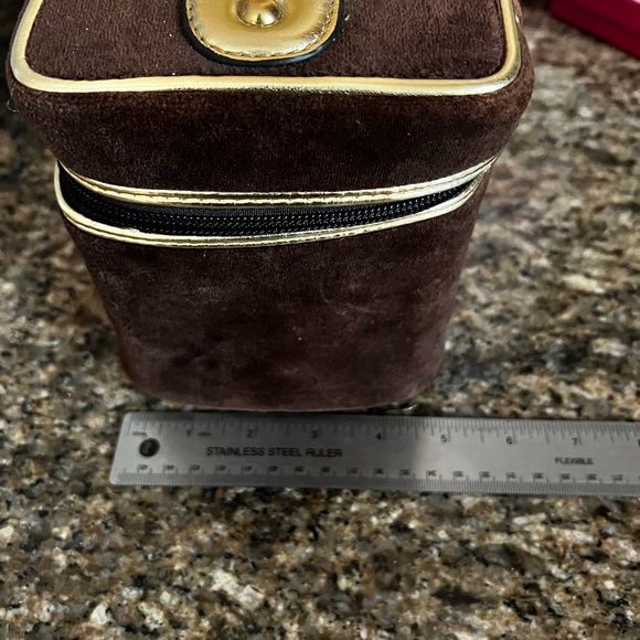 Y2K Juicy couture velour train case EUC Brown & Pink - Picture 12 of 15